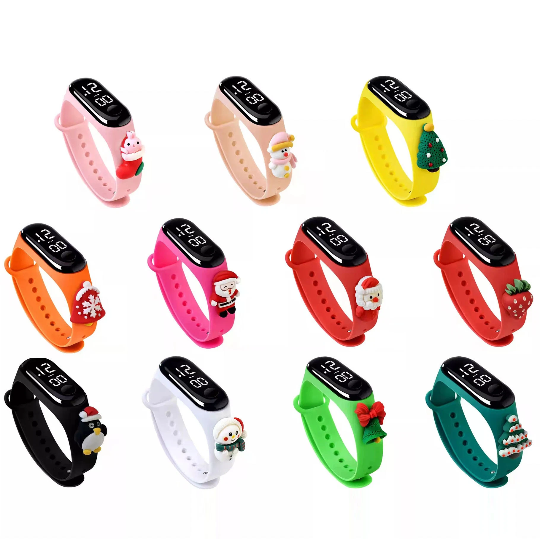 Wholesale/Supplier Electronic Kids Christmas Gift Watch Saat Bracelet Children LED Digital Watch Relogio Relojes