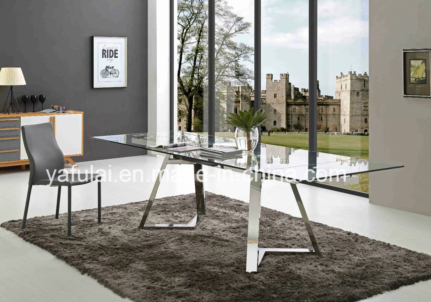 Modern Factory Stainless Steel Dining Table Dining Room Furniture