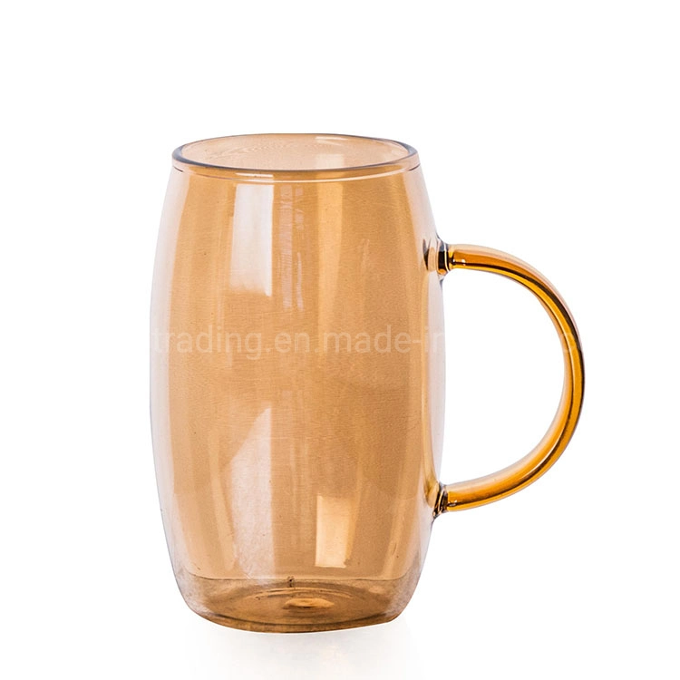 High Borosilicate Tea Glass 7PCS Stainless Steel Cover Pot Mugs Water Set