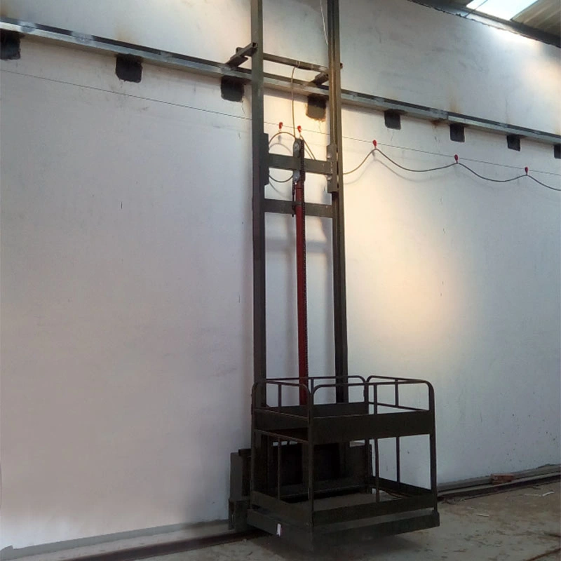 Wall Mounted Warehouse Guide Rail Hydraulic Cargo Lift Vertical Freight Elevator Electric Goods Lifting Equipment