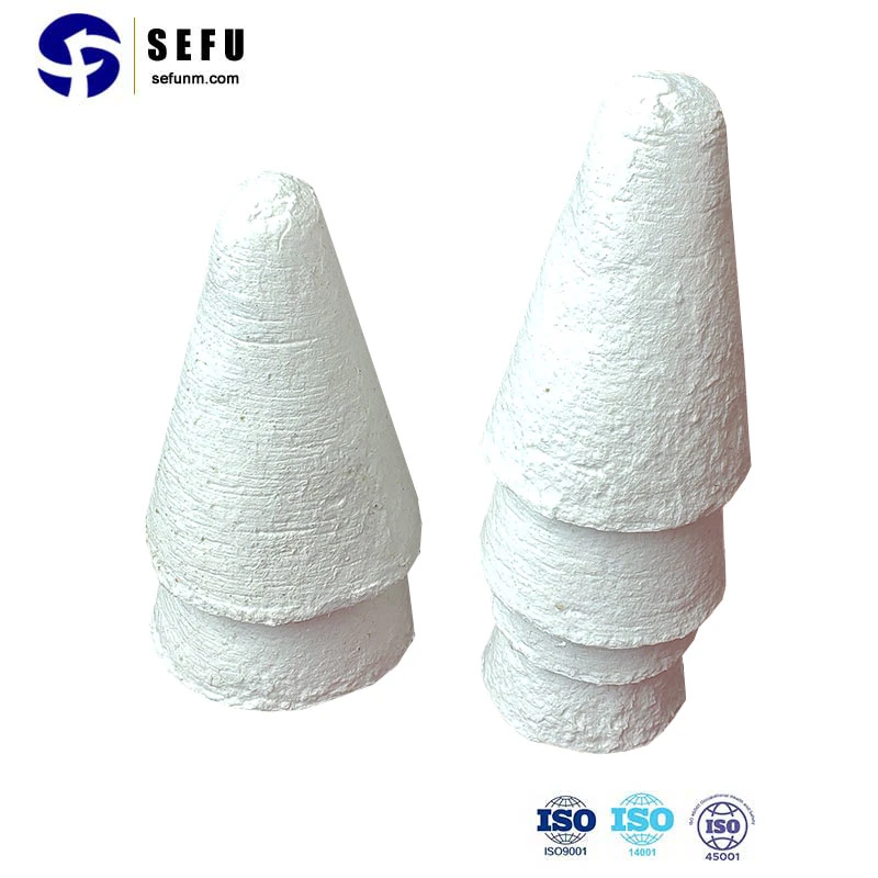 Haute densité de fibre céramique Cône de vidange pour le coulage de lingot de dalle