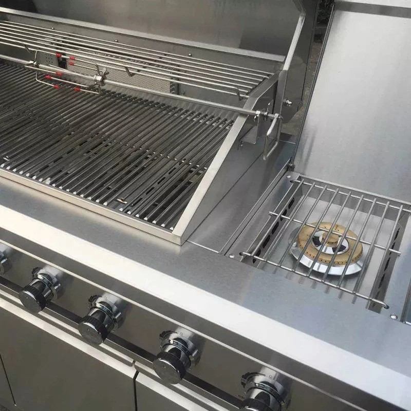 Nouveau design en acier inoxydable à gaz ménagers grill Cuisine extérieure Cabinet de l'île