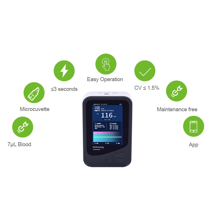 Portable Hb Poct Blood Hemoglobin Analyzer