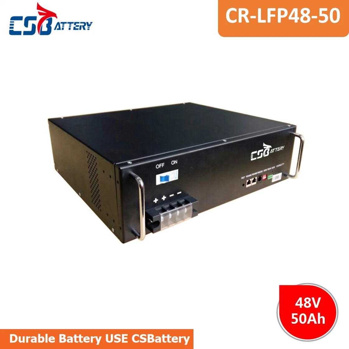 Csbattery 48V50ah 19inch Size Long Life LiFePO4 Lithium Ion Phosphate Battery Pack for Data-Center/Bts-System/Boo