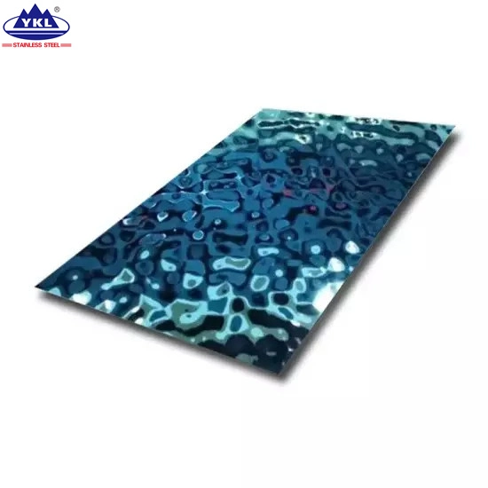 Ss 201 430 304 Wall Panel Water Ripple Hammered Stainless Steel Sheet