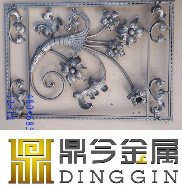 Customized Wrought Iron Material Door Decoartion