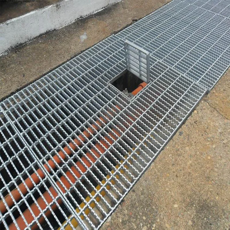 Steel Grid Metal Building Materials Serrated Galvanized Steel Grid Outdoor Metal Drainage Grid