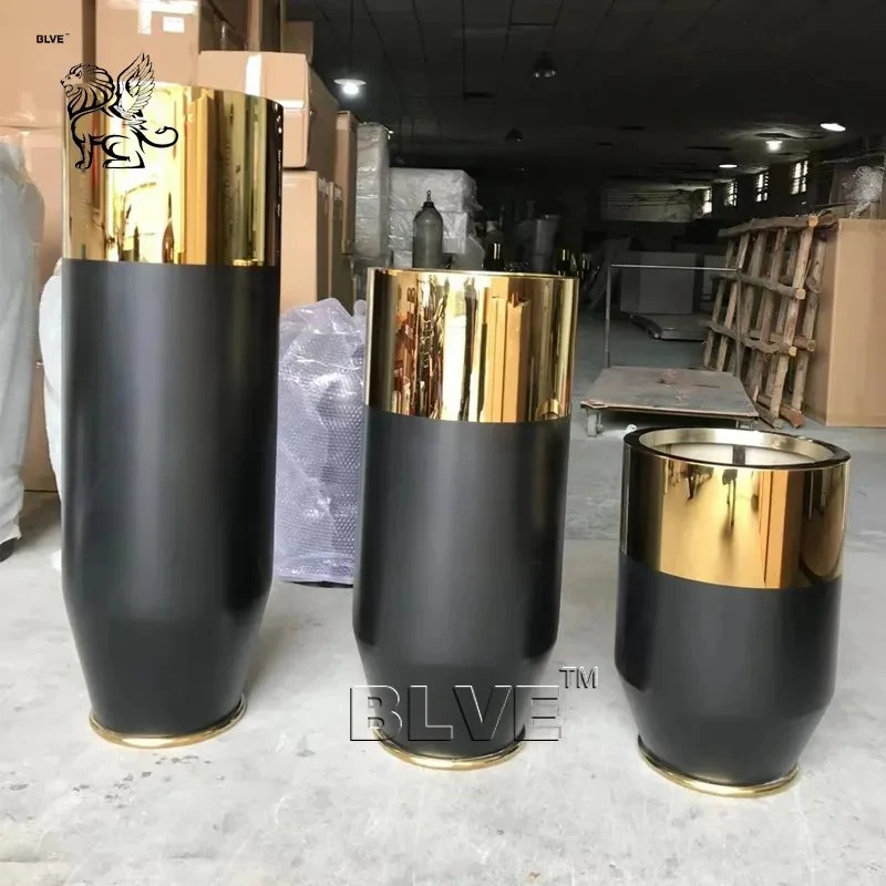 Modern Home Public Garden Decor 304 Stainless Steel Vase Flower Pots Metal Planters Factory Wholesale/Supplier