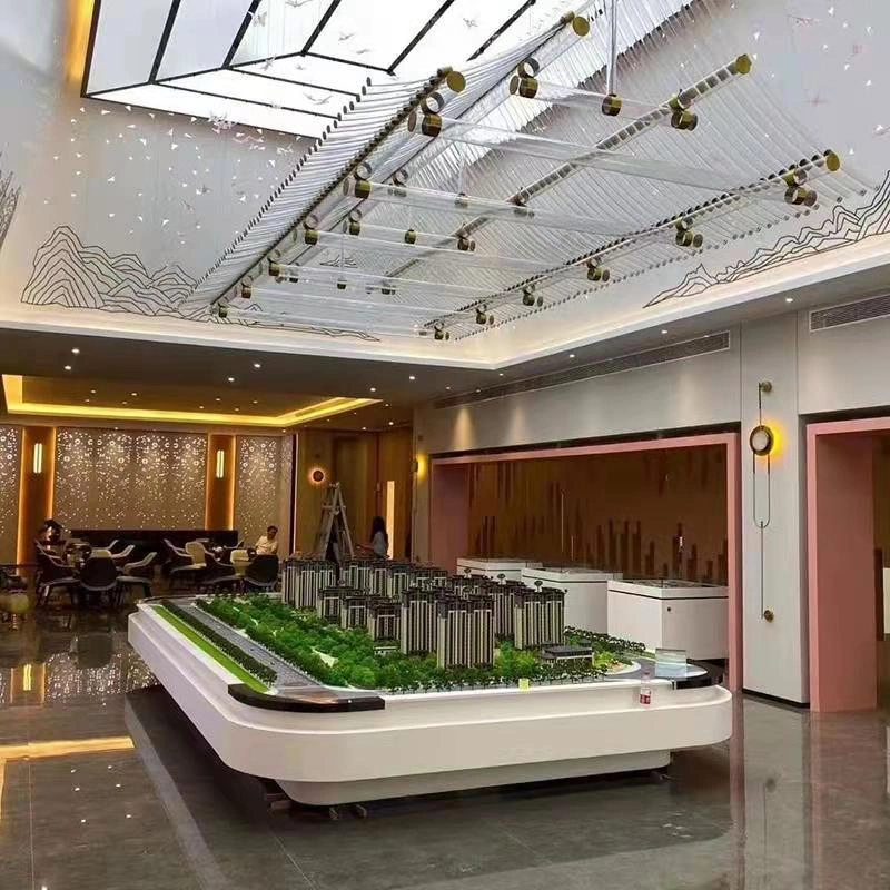 Consumo KTV espacio Comercial Big Luxury Iron LED Project Chandelier Luz