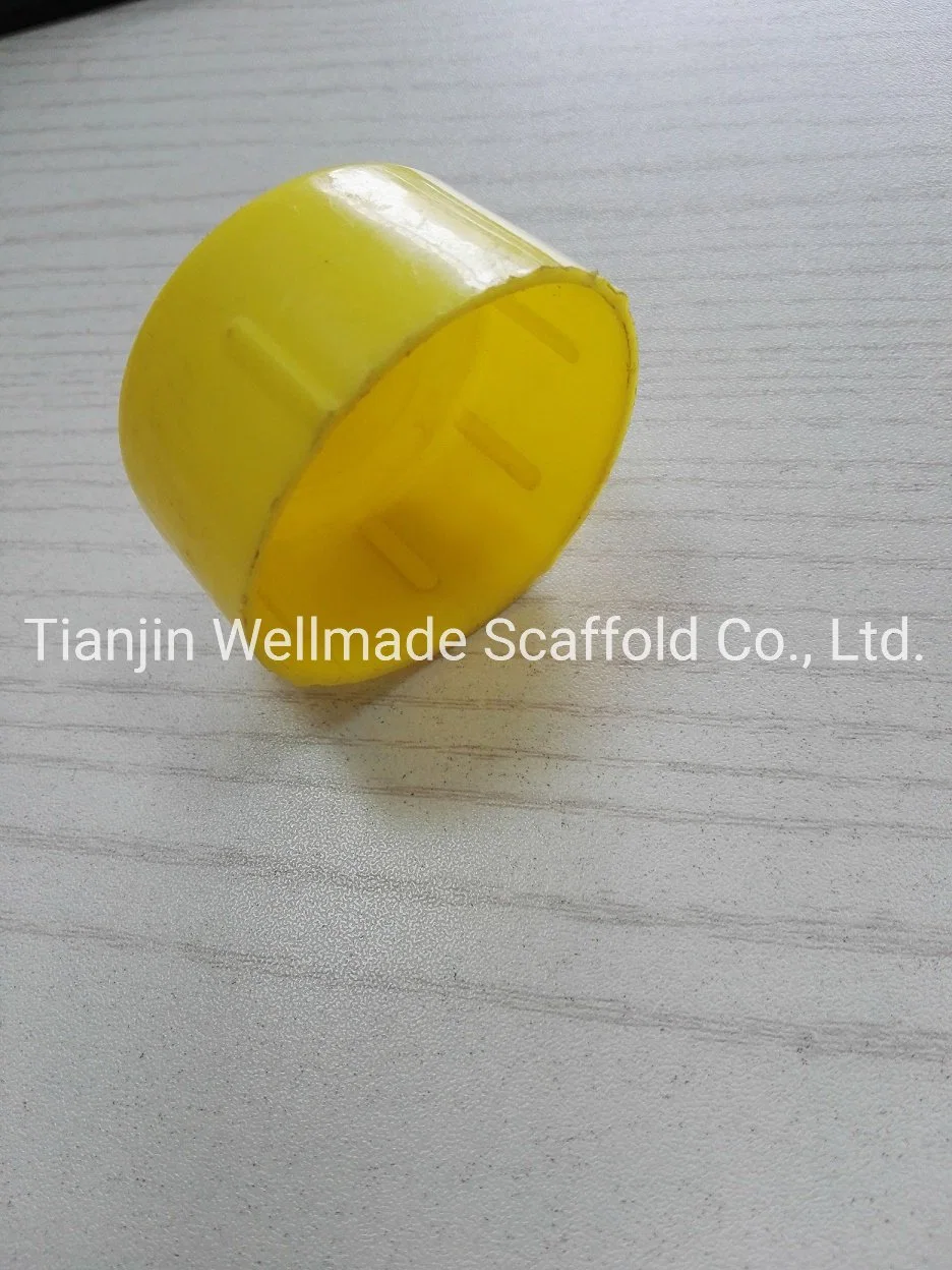 Building Materials Scaffolding Tube Pipe End Protection Caps Yellow Plastic