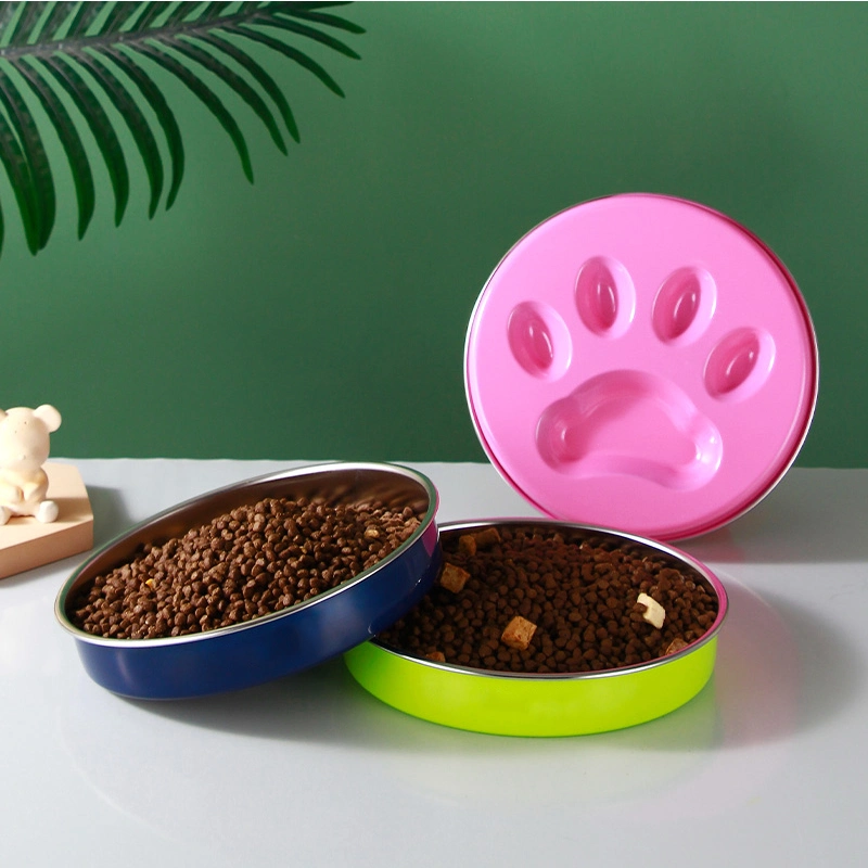 Novo design Pet Products Inox Slow Feeder Dog Taça