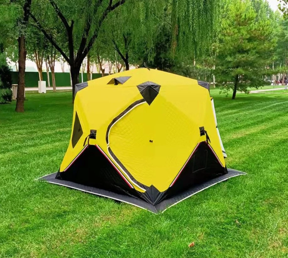 2 Person Quick Open&Set Ice Fish Tent Pop-up Portable Ice Fishing Shelter Winter Fish Tent