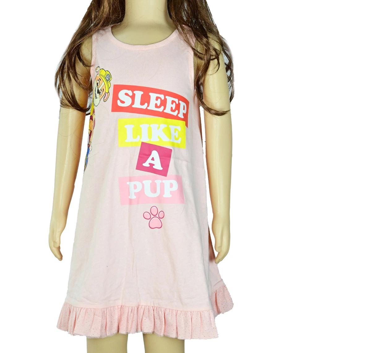 منتجات الأطفال ملابس لطيف الملابس بلا نوم الأطفال يرتدون عنق مستدير فتاة اللباس