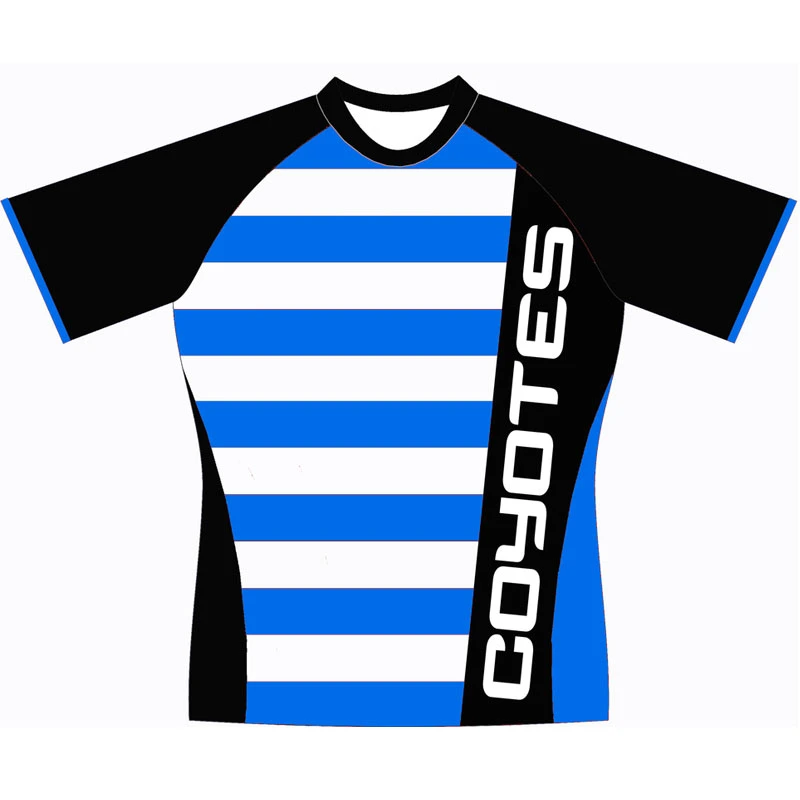 Red Strips Design Rugby Jersey Shirt for Ruggers