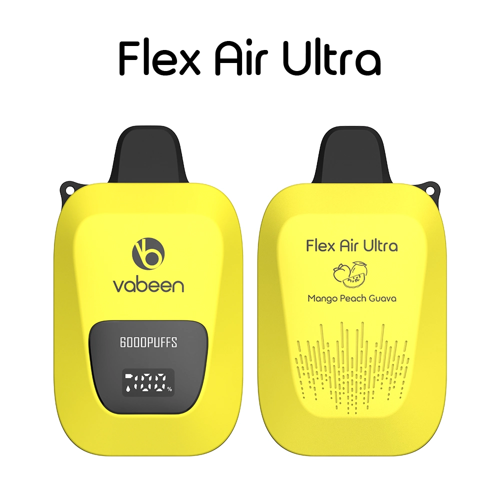 تصميم فلتر مضمّن خاص لفايد Flex Air Ultra 6000 بار Vape الذي يمكن التخلص منه مع 16 نكهة