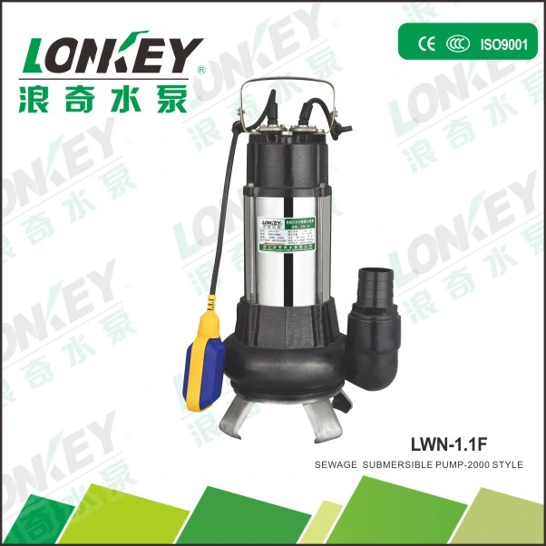 Stainless Steel Submersible Sewage Pump, Water Pump, Floating Switch