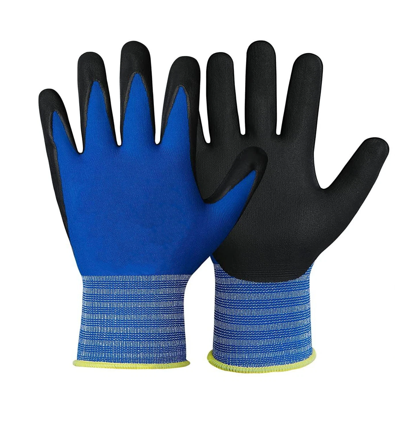 Breathable High Abrasion Micro Foam Nitrile Coated Glove with PU Good Grip Glove Arbeitshandschuhe