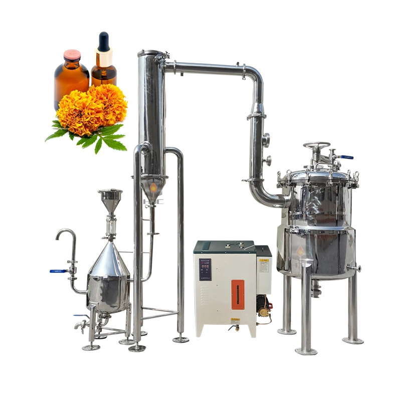 Lab Extractor Distiller 100L Plant Flower Essential Oil Extraction Machine