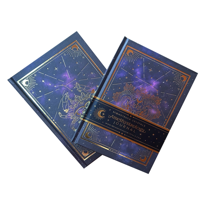 High Quality Foil Stamping Custom A5 Hardcover Notebook Printing
