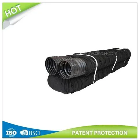 Garden Pipe Flexible and Expandable Perforated Drain Pipe with Fabric Sock