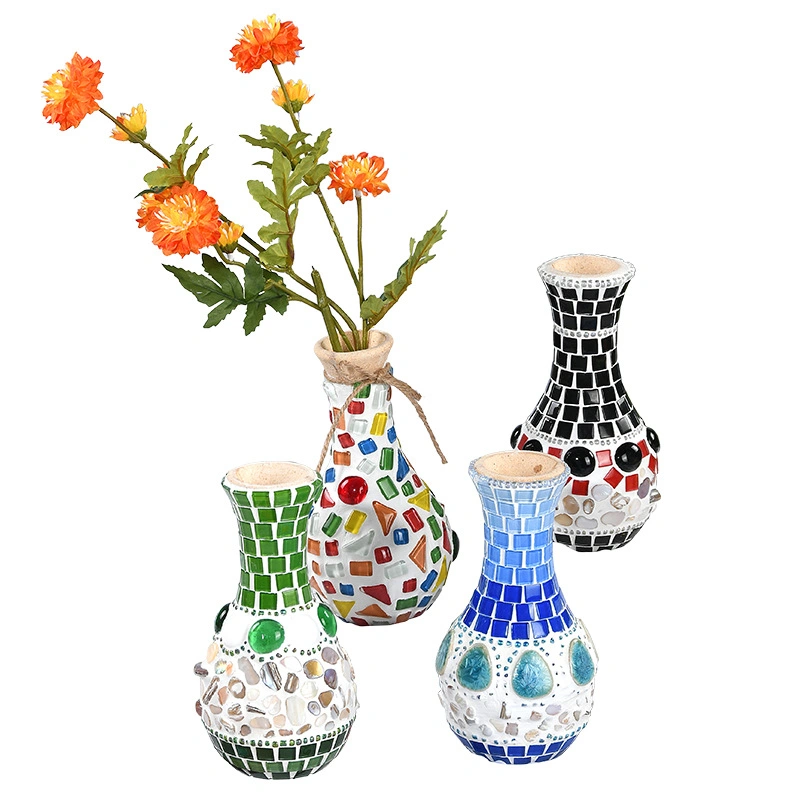 Artificial Antique Vase Arts & Crafts Kit Crystal Glass DIY Mosaic Kits