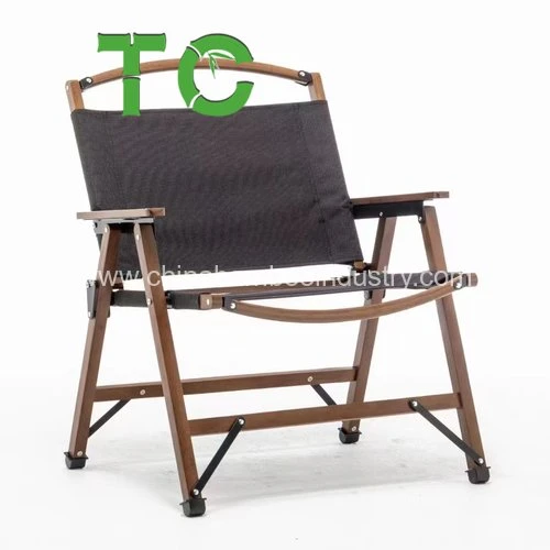 Factory Price Portable Folding Camping Chair Low Beach Chairs Wood Chair, Outdoor Chair, Kermit Portable Foldable Chair Solid Wood Camping Chair