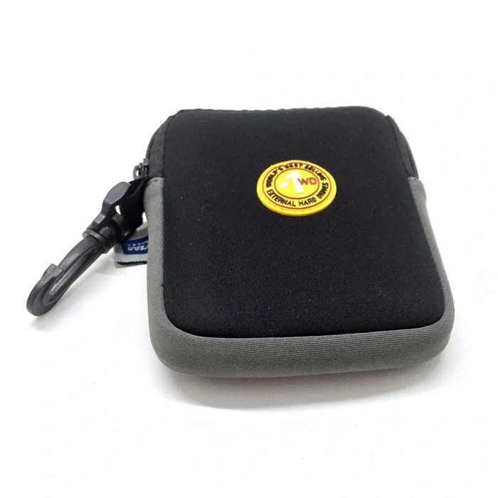 Custom Neoprene HDD Case Pouch Electronic USB Cable Storage Bag