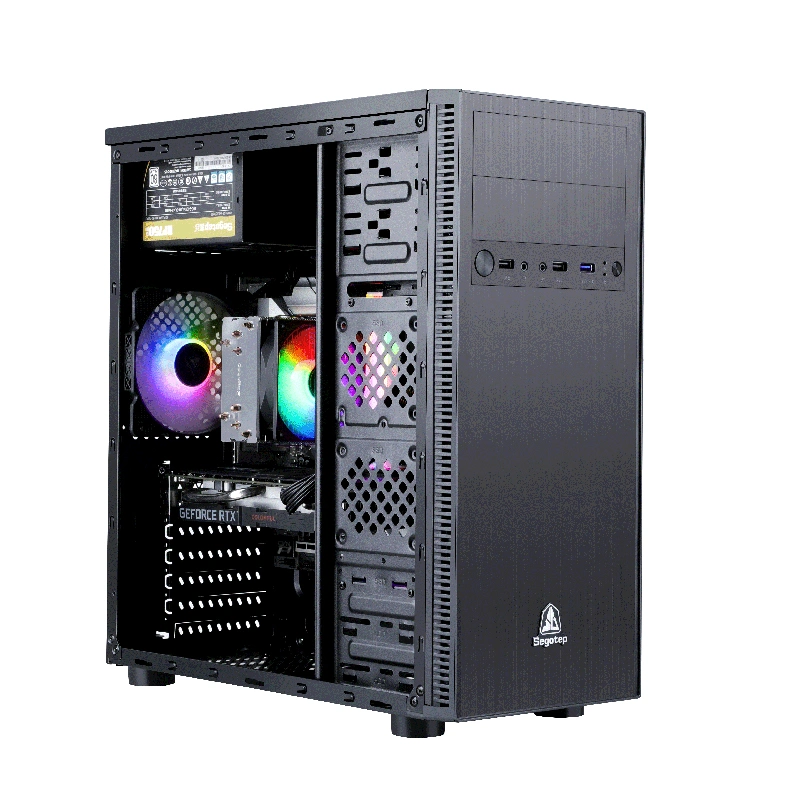 ATX OEM/ Negro Estilo de negocio de Office PC de Escritorio Juegos de Azar carcasa del ordenador