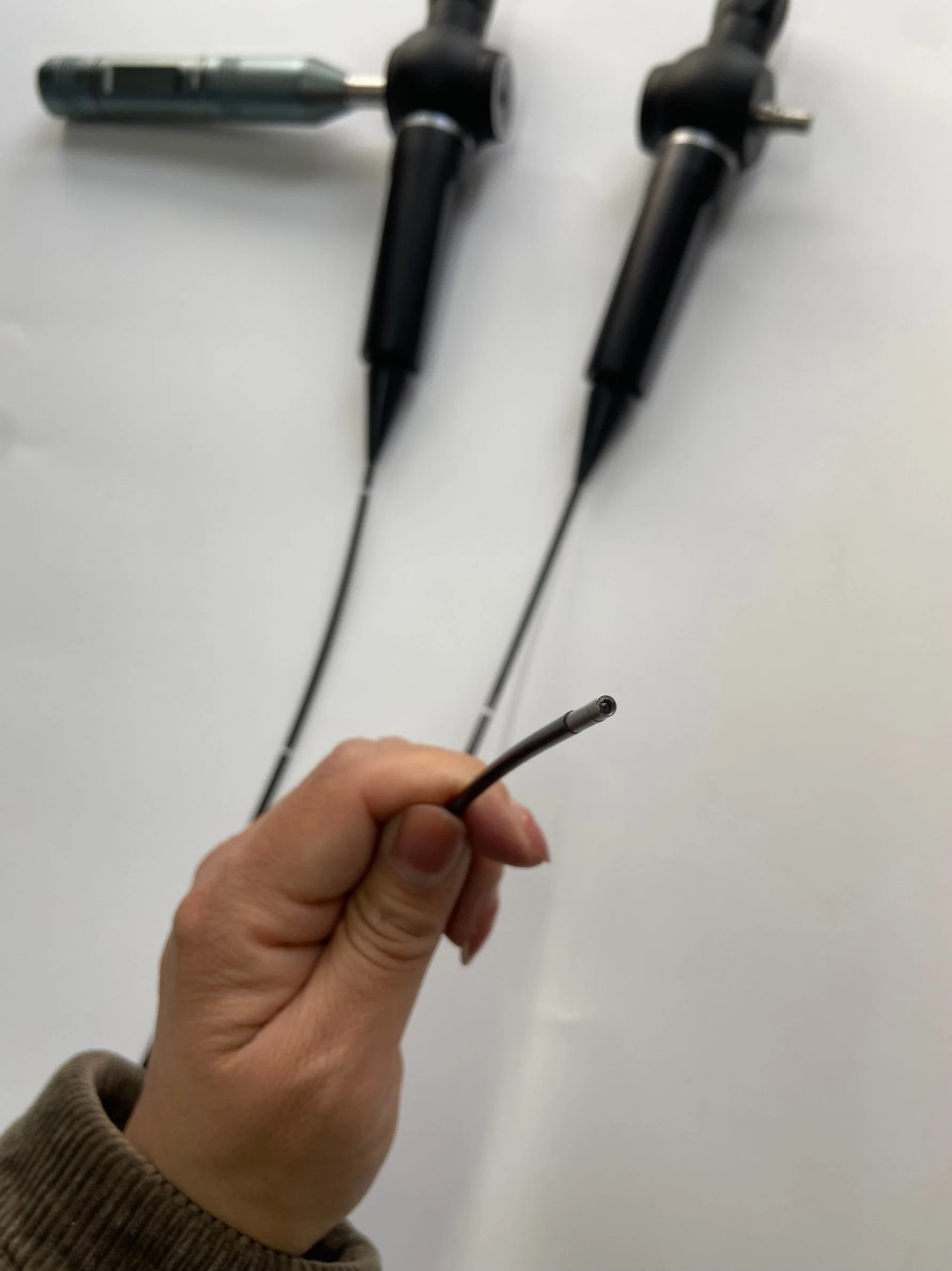 3мм гибких оптических Vet Fiberscope Endoscope с 1м зонд, прямого просмотра, медицинские трубки