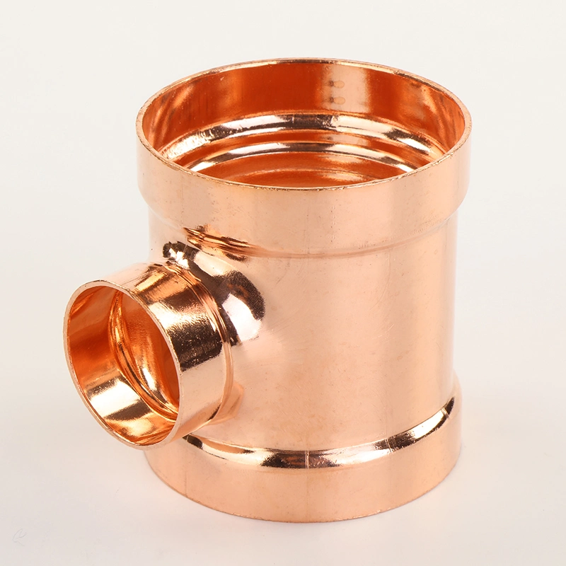 Copper Tee Reducer Connector Water Pipe Fittings
