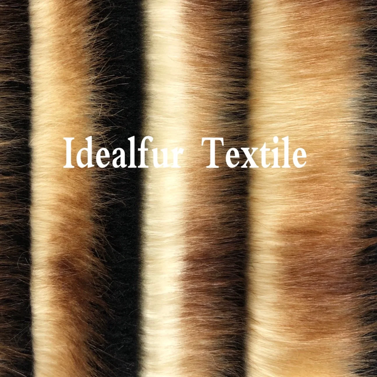 Dos de jacquard color de pelo corto Tip-Dyed Fake Fur Mapache