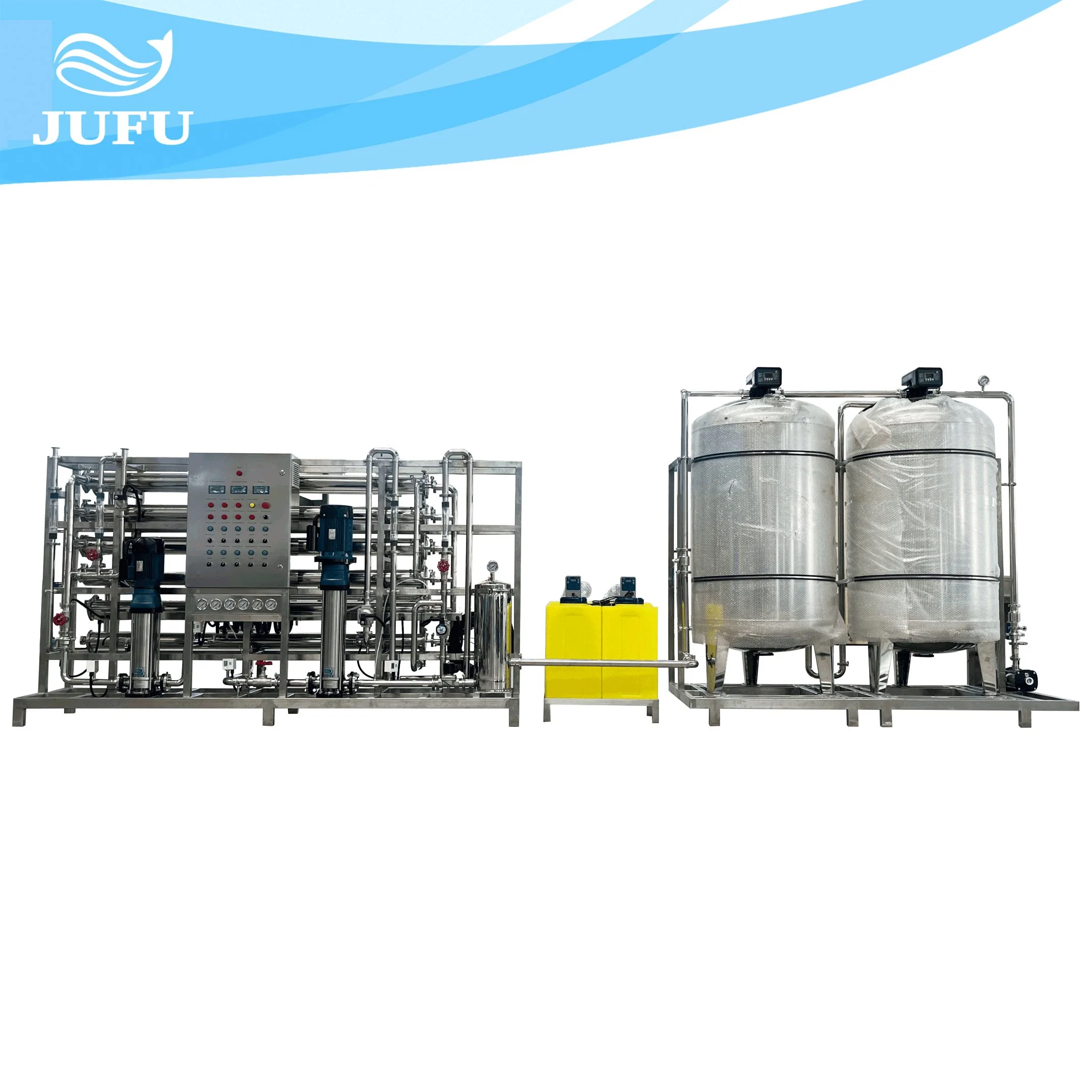 2000 Lph Double Stage Industrial RO Plant Reverse Osmosis Water Purifying System Commercial Water Filter