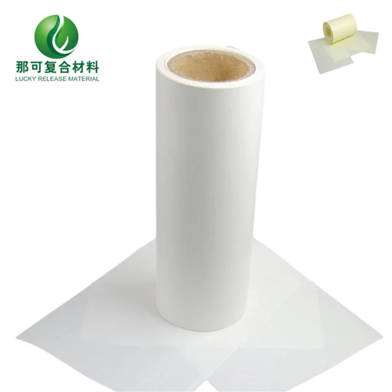 Water Glue Yellow Liner Paper High Glossy Adhesive Sticker Glassine Liner Paper