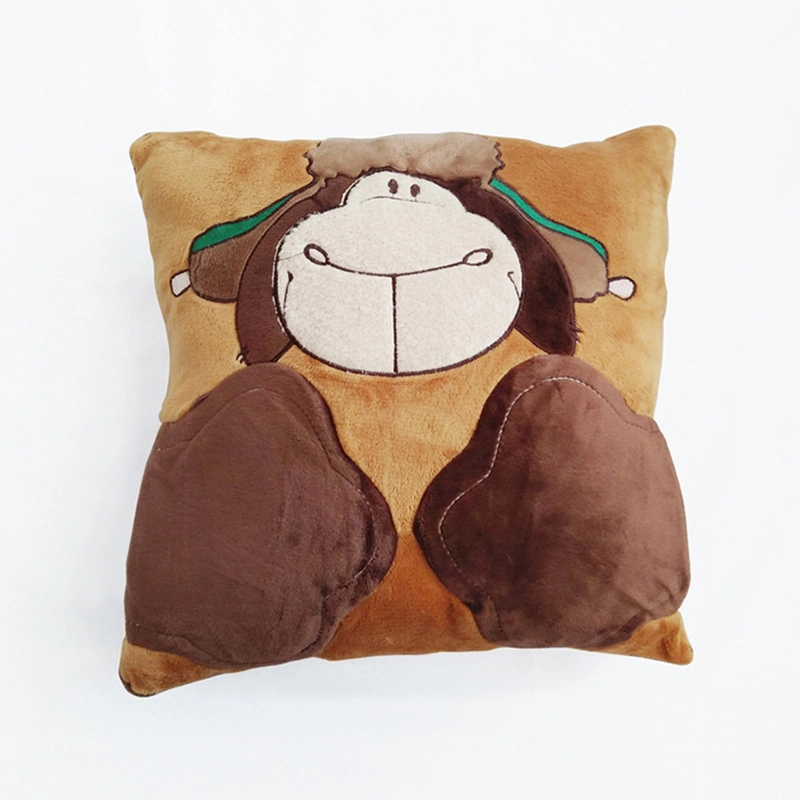 Custom Vivid Animal Design 40cm Soft Stuffed Backrest Pillow Plush Toy Cushions