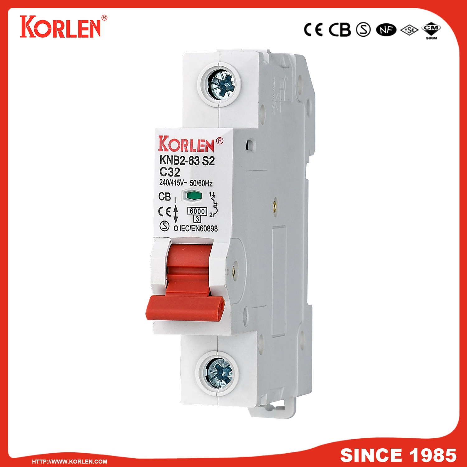 New MCB Mini Circuit Breaker with Three Colours for Indication