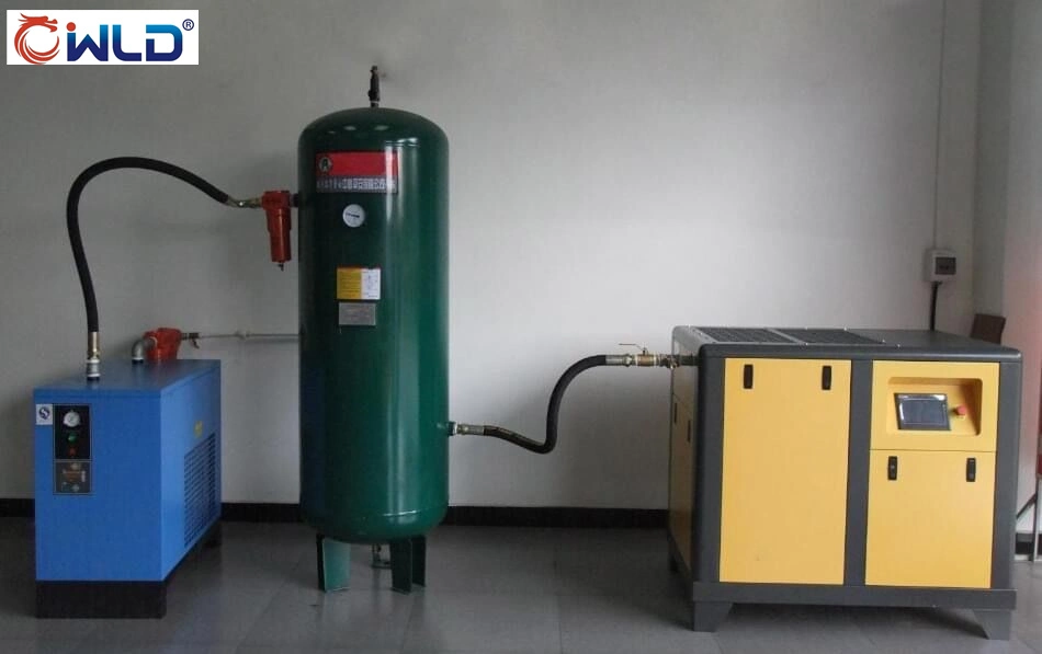 Wld Weilongda Screw Air Compressor Piston Air Compressor Air Tank Air Dryer Filter for Paint Booth Painting Booth Auto Repair Shop Maintenance Workshop