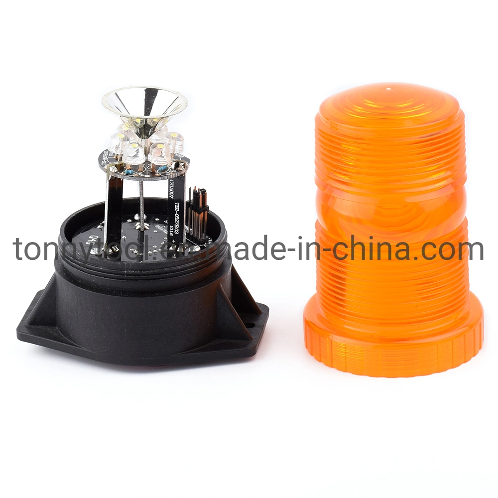 DC12-80V LED Beacon Lamp Truck Forklift Warning Lights with Plastic Base