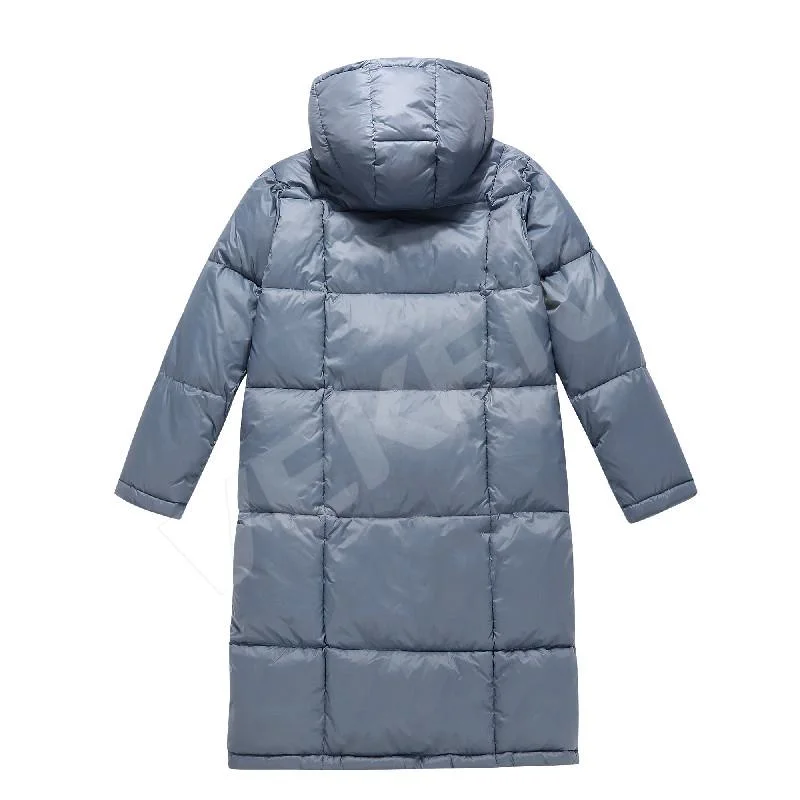 Custom Logo Women Plus Winter Warm Long Thick Down Coat