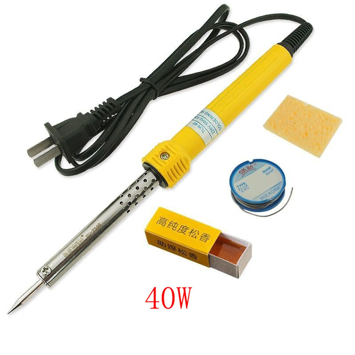 High Temperature 110V/220V Resistance Two Plugs Internal Heating Electric Soldering Irons Si-04