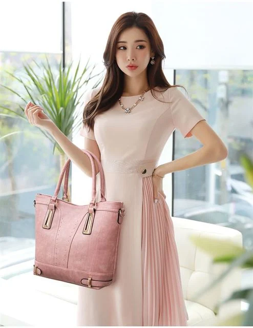 2018 Korean Love Lady Office Set Bag Fashion Hot Sale