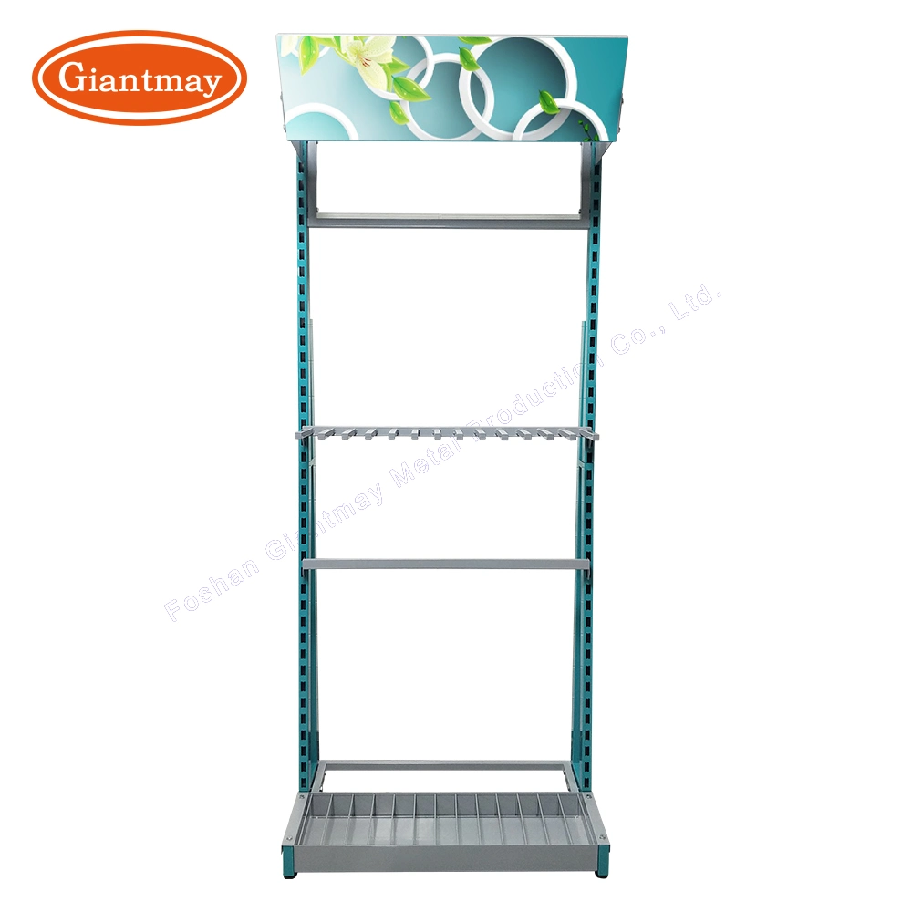 Retail Store Tile Trim Accessories Display Stand Cusom Floor Product Shelf