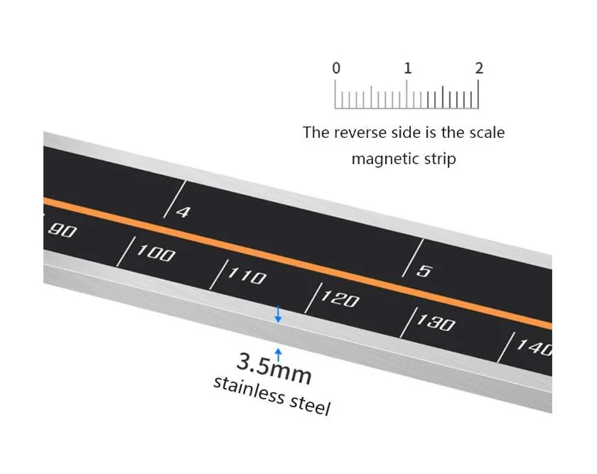 Digital Double Hook Caliper Electronic Depth Gauge Inch/Metric Stainless Steel IP54 Waterproof with USB Port 200mm/7.87in Range 0.01mm/0.0005inch Resolution