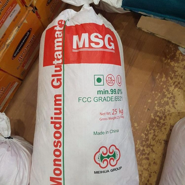 CSA 142-47-2 Fufeng & Meihua Food Additives Seasoning 99% Purity 60 80 Mesh 120mesh 25kg Bulk Flavoring Msg Monosodium Glutamate