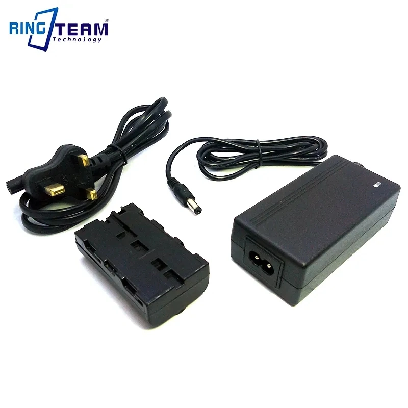 8V AC Power Adapter Plus Np-F550 Dummy Battery Decode Np-F970 F750 F570 for Sony HVR-M10p, HVR-M10u, HVR-V1e V1