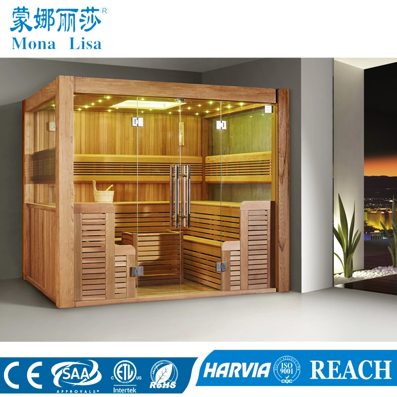 Multi-User Type Luxury 8-10 People Wooden Sauna Room (M-6046)