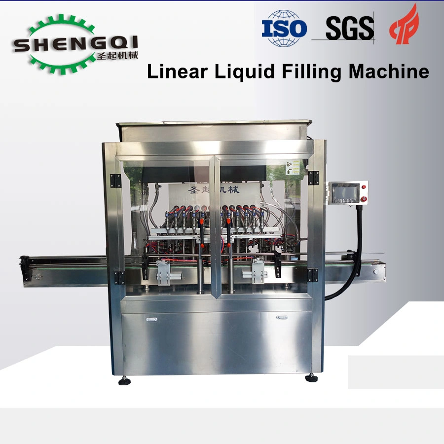 Automatic 12 Heads Piston Pump Weighing Type Orange Juice Olive Oil Water Liquid Filling Equipment