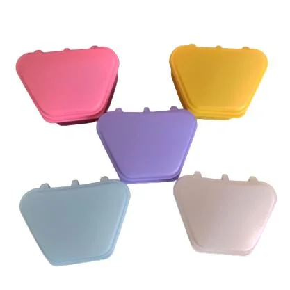 Plastic Dental Denture Storage Box Dental Retainer Box Dental Mouth Guard Box