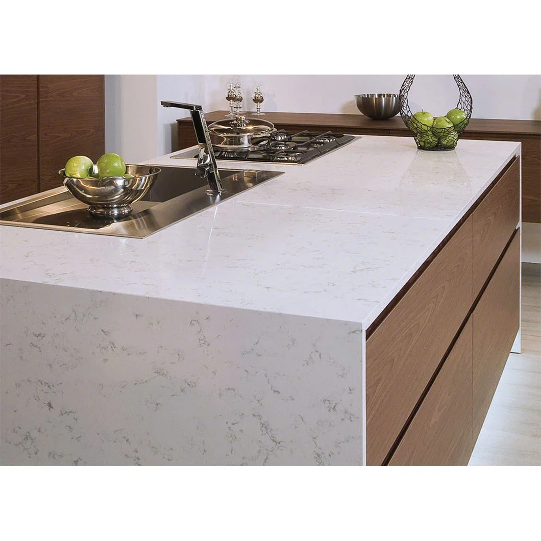 Каменный искусственный белый Кухня контрудонал полированный мрамор вид Slab Настенные плитки
