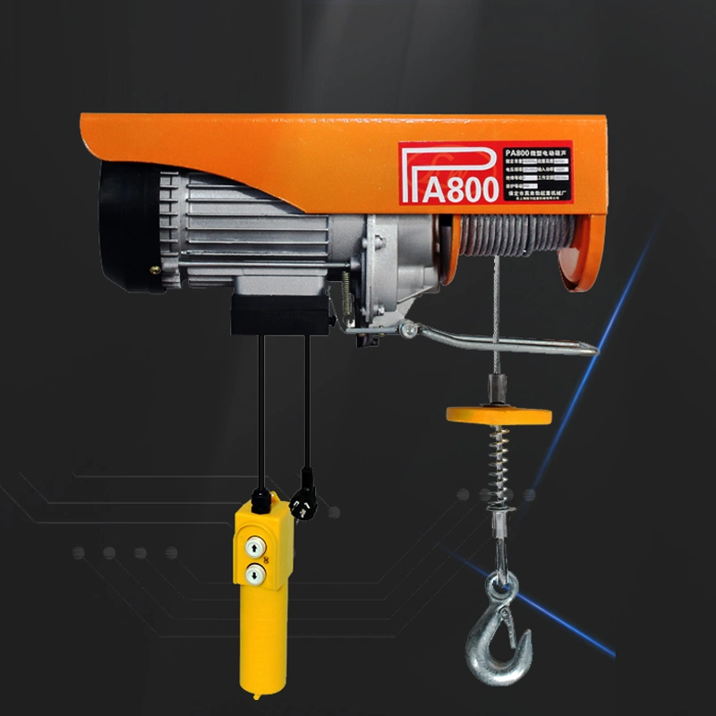 Portable Wire Rope Small Winch PA125gk-1000kg Mini Electric Hoist