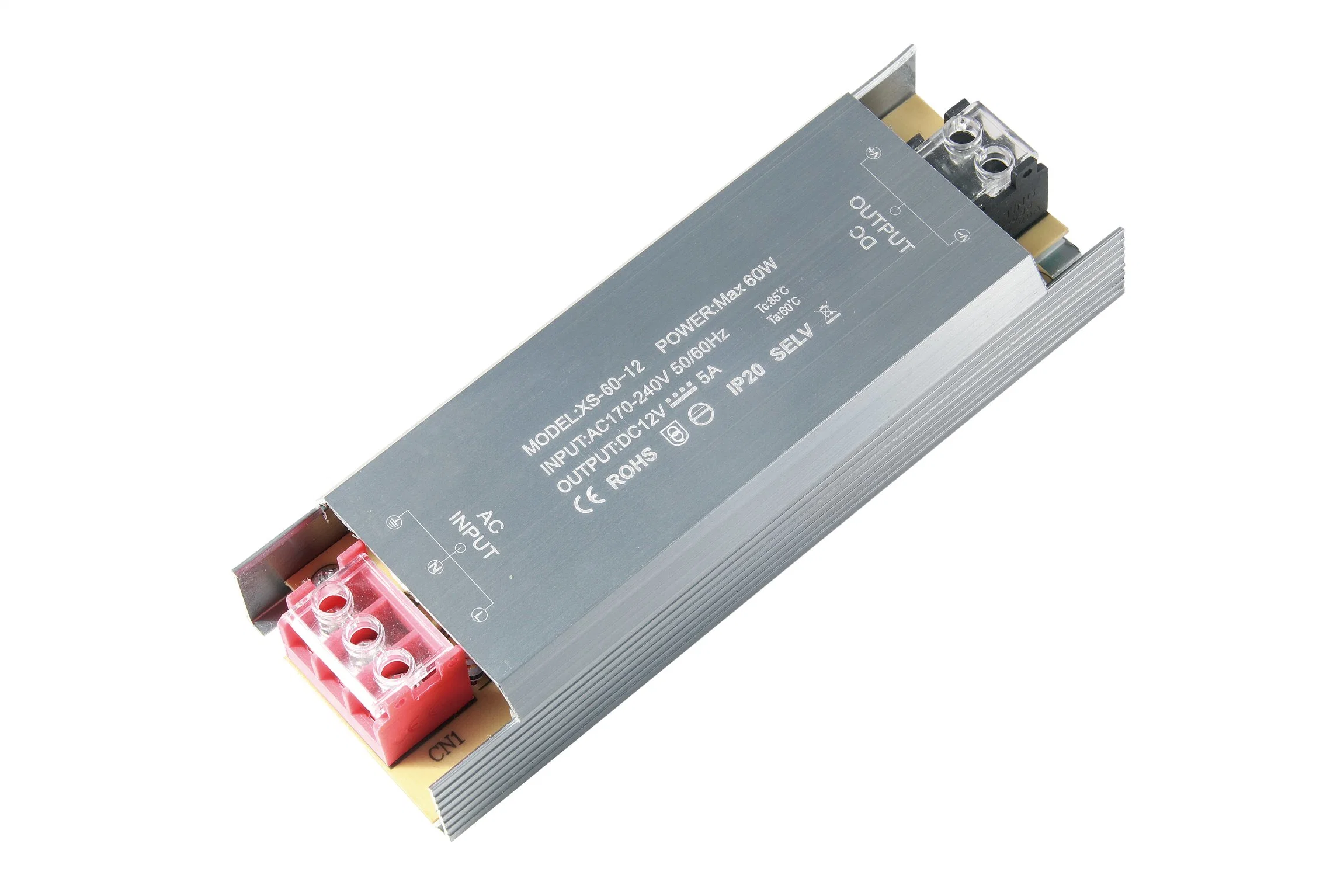 LED Power Supply DC12V 5A/ 24V 2.5A 60W Outdoor Waterproof IP67 LED Driver Adaptor for LED Strip Light